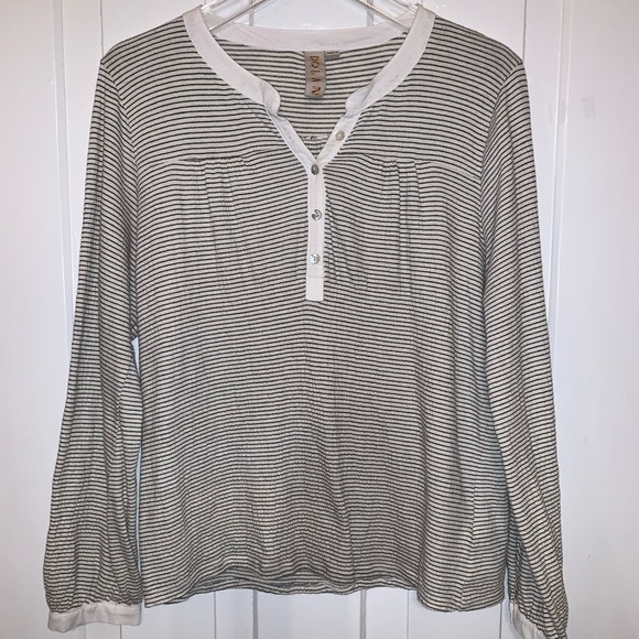 Anthropologie Dolan Striped Coast Ferry Henley Top - Picture 4 of 16